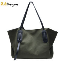 New Vintage Women Tote Bag Canvas Fashion Women Shoulder Bag Large Capacity Handle Handbag for Women Hasp Hobo Crossbody Bag