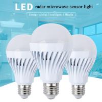 IWACHI LED หลอดไฟ โคมไฟเหน light bulb sensor light 7W หลอดประหยัดไฟ หลอดไฟอัจฉริยะ ชนิดจับการเคลื่อนไหวเซ็นเซอร์ หลอดไฟ เปิดดิบอัตโนมัติ Daylight 6500K LED radar microwave sensor light ประหยัดพลังงาน จับการเคลื่อนไหว Xlamp