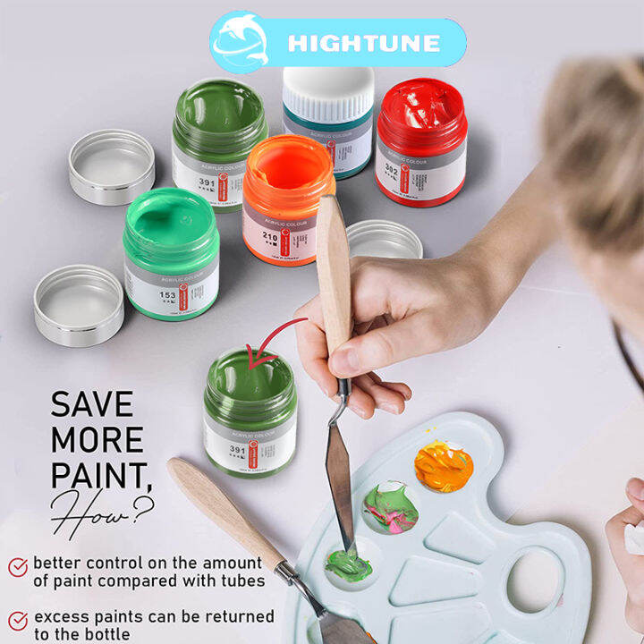 Hightune 100ML Acrylic Paint Set Bottles Artist Quality Paints