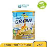 Giảm 40K đơn 699K Sữa bột Abbott Grow Gold 6+ hương vani 900g