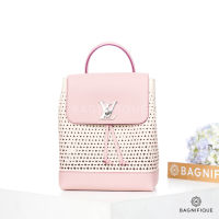 LOUIS VUITTON LOCK ME BACKPACK 8.7 PINK PERFORATE CALF SHW