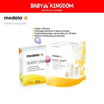 medela Quick Clean Micro-Steam Sterilizer Bags x5 Instructions