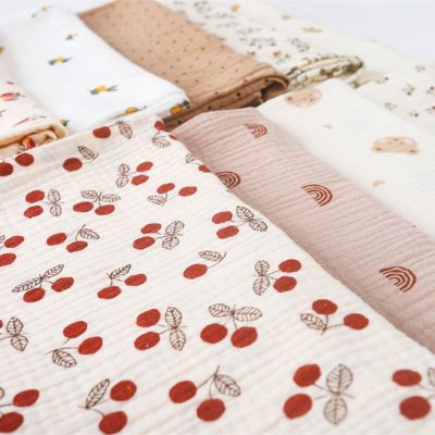 ผ้าห่มผ้าฝ้ายเด็กผ้าห่มเด็ก Swaddle Photo Muslin ผ้าห่มทารกแรกเกิดพิมพ์ผ้าเช็ดตัวแผ่นผ้านวม
