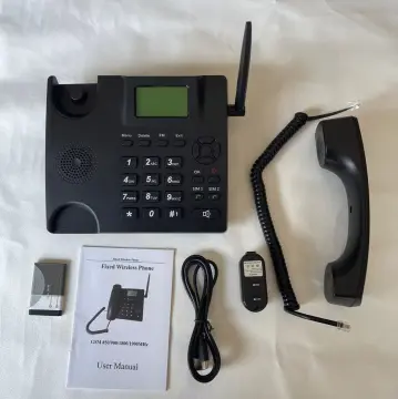 2G GSM 900/1800MHZ Fixed Wireless Phone SIM Card Wall Mount Desktop  Telephone With FM Radio for Home and Office Use