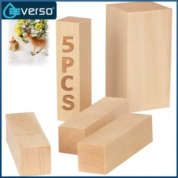 Pine Wood Whittling Blocks Kit Unfinished Wood Blocks for Wood Carving -15  Pcs