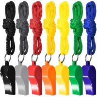 1/10Pcs Mini Plastic Whistle Cheer Sports Game Whistles with Lanyard Children Toys Birthday Party Gift Outdoor Survival Tools Survival kits