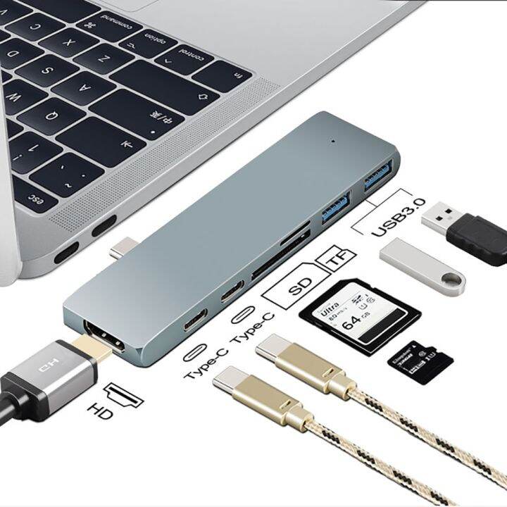 usb-c-hub-100w-pd-type-c-hub-adapter-type-c-to-hdmi-adapter-usb-c-to-usb3-0-tf-sd-card-slot-otg-adapter-for-macbook-pro-laptop-usb-hubs