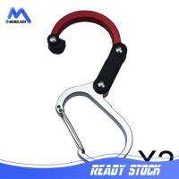 พวงกุญแจคลิปหนีบ Carabiner Menolana 2xMini สำหรับท่องเที่ยว,กระเป๋าเดินทาง,ที่แขวนกระเป๋าเล็กสีแดง