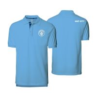 เสื้อโปโลแขนสั้น ผ้าCVC Manchester City รุ่น MCFC-PL-010