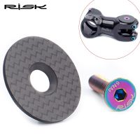 Special Offers Risk RA112 Mountain Road Bike Bicycle Carbon Fiber Cycling Headset Stem Top Cap M6x30mm Titanium Bolt For 28.6/31.8 Front Fork