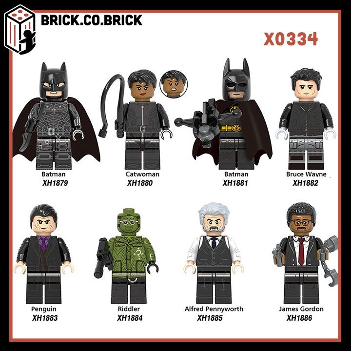 Batman Đồ Chơi Lắp Ráp Siêu Anh Hùng Người Dơi Mô Hình Minifigure Catwoman  Bruce Wayne Riddler X0334 