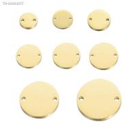 ❐☼ Stainless Steel Round 1.5MM Thcik Mirror Stamping Blank Tag With 2 Holes For Diy Necklace Bracelet Jewelry Making All Sizes