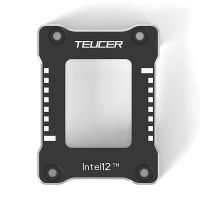 TEUCER LGA1700-BCF CPU ดัดแก้ไขคงที่หัวเข็มขัด CNC อลูมิเนียมป้องกันการปิดกรอบสำหรับ Intel Gen 12 CPU สีดำ