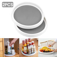 ห้องครัว No-Skid Corner Turntable Condiment Storage Organizer Pantry Serving Tray Storage Supplies