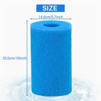 Type B Washable Pool Sponge Filter Reusable Swimming Foam Filter for Compatible with In-Tex Type B (2 Pcs)