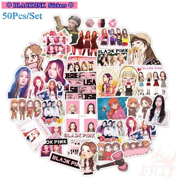 Blackpink Series 01 Kpop Supergirl Jisoo Jennie RosÉ Lisa สติ๊กเกอร์ 50pcsset Diy Fashion 2670