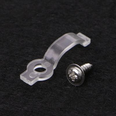 【HOT】¤ Pcs Mounting Bracket 10mm Fixing Clip 5050 Strip with Screws
