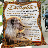 Lion fleece blanket