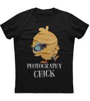 ไก่ตลกเสื้อยืด Photographer ภาพถ่าย100% ผ้าฝ้าย