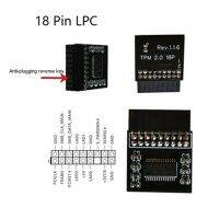 เมนบอร์ด14พิน LPC 14/18/20พินสำหรับเปลี่ยนแพลตฟอร์ม TPM2 -SLI -S -SPI SPI โมดูลรักษาความปลอดภัยของ TPM2.0เป็นมิตรกับสิ่งแวดล้อม