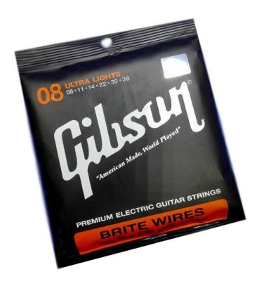 Gibson สายกีต้าร์ไฟฟ้า เบอร์ 8 รุ่น G08 Ultra Lights