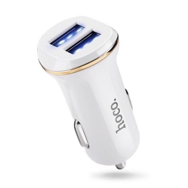 hoco-z1-หัวชาร์จในรถยนต์-car-charger-2usb-2-1a-max-ชาร์ทรถ-ชาร์จรถ-carcharge-หัวชาร์ทรถยนต์