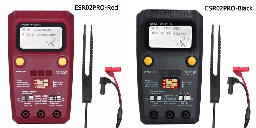 Multi-Purpose Transistor Esr/Smd Tester Bside Esr02Pro Smart Diode Triode Capaci 