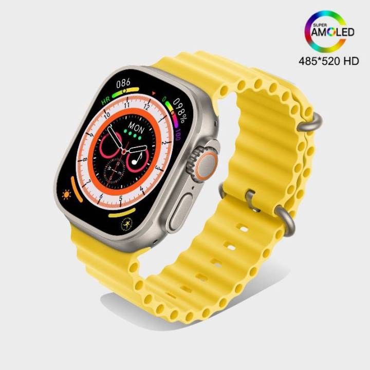 นาฬีกาสมาร์ทวอทช์-smart-watch-hk8-pro-max-จอ-amoled-2-12นิ้ว-คุยโทรศัพท์ได้-แจ้งเตือนข้อความ-ออกกำลังกาย-ดูแลสุขภาพ-พร้อมส่ง-มีของ-ส่งไว-ในไทย