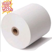 กระดาษความร้อนเกรดพรีเมี่ยม ขนาด 80x80mm x 2 ม้วน (Thermal Paper 80x80mm x 2 roll) #ใบปะหน้า #กระดาษใบเสร็จ #สติ๊กเกอร์ความร้อน #กระดาษสติ๊กเกอร์ความร้อน   #กระดาษความร้อน