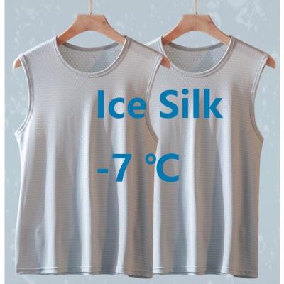 Ready❤ 2PCS Quick Dry Men Singlet Microfiber Ice Silk Mens Tank Top Sleeveless Training Jersey