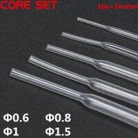 5 Meter(5pcs) 0.6mm 0.8mm 1mm 1.5mm Transparent Clear Heat Shrink Tube Shrinkable Tubing Sleeving Wrap Wire kits