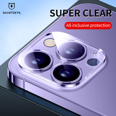 SmartDevil เต็มหน้าจอเลนส์ฟิล์มกระจกนิรภัยสำหรับ iPhone 14 Pro max 14 Pro 14 Plus กล้องเลนส์ฟิล์มโทรศัพท์เลนส์ฟิล์มป้องกันป้องกันรอยขีดข่วนและทนต่