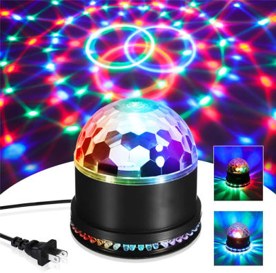 Mini RGB 5W Crystal Magic Ball Led Stage Lamp Sound Actived Auto DJ K Disco Stage Effect Light Party Christmas Lights