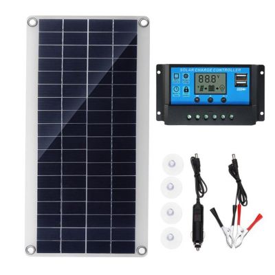 10W Flexible Solar Panel Solar Cells for Car RV Boat Home Roof Van Camping Solar Battery, Solar Controller Module