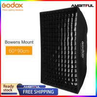 Godox 24X35 60X90Cmตารางรังผึ้งSoftboxกล่องกล่องที่มีBowens MountสำหรับสตูดิโอแสงแฟลชDE400 DE400 SK300 SK400