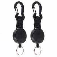 ❉✢◈ 65cm Retractable Creative Outdoor Carabiner Stainless Steel Wire Rope Keyring Anti-lost Anti-theft Keychain Outdoor Accessories