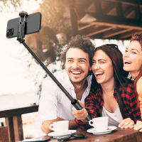 Selfie Stick Tripod, Extendable 3 in 1 Aluminum Selfie Stick with Wireless Remote and Tripod for and Smartphone Black