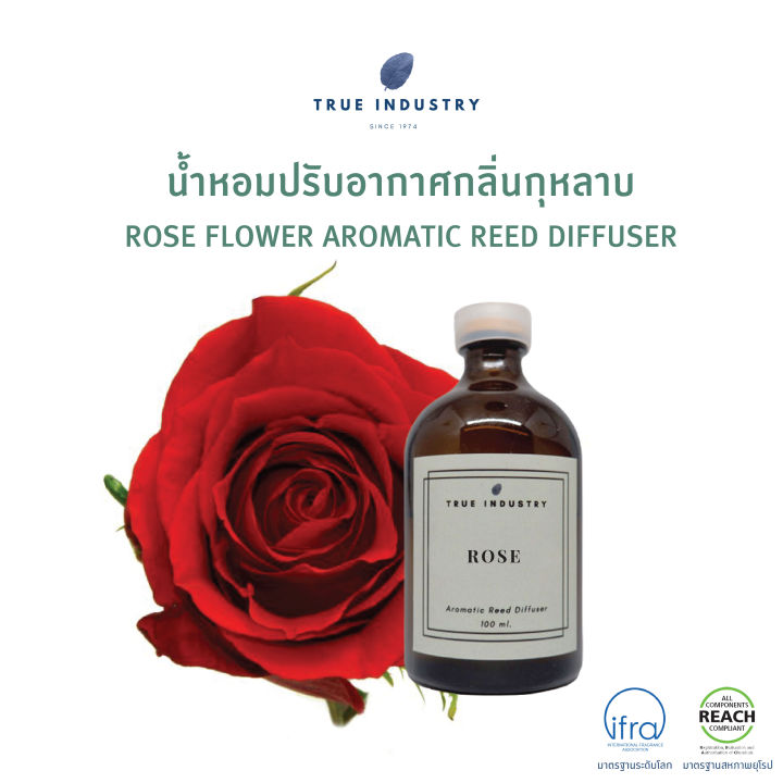 น้ำหอมปรับอากาศ-กลิ่น-กุหลาบ-rose-aromatic-reed-diffuser