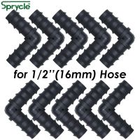 ♈✳❁ SPRYCLE 10PCS 16mm Barbed Elbow 90 degree Garden Watering Connector for Micro Drip Irrigation 1/2 PE Pipe Tubing Hose Fitting