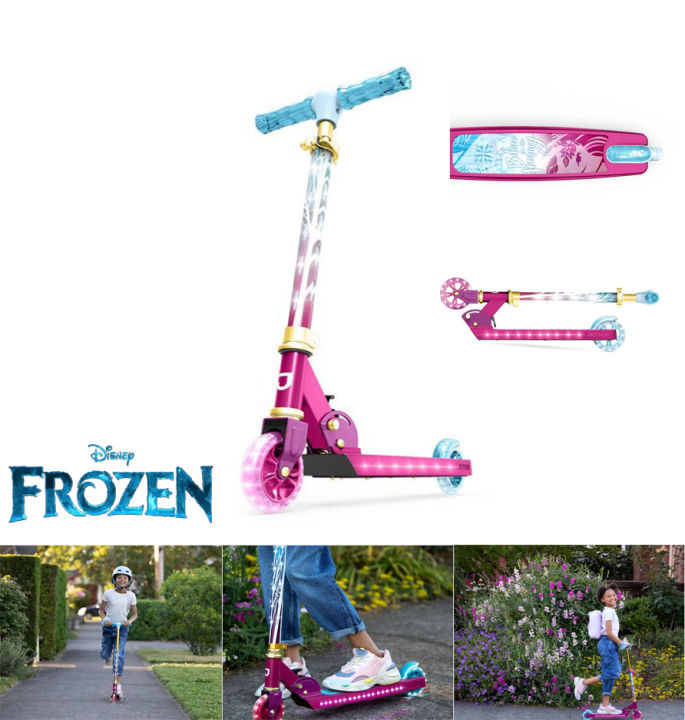 นำเข้า-สกู๊ตเตอร์-jetson-disney-frozen-ii-2-wheel-kids-kick-scooter-pink-ราคา-4-390-บาท