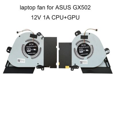 DXDFF พัดสำหรับ ASUS ระบายความร้อนด้วยคอมพิวเตอร์ ROG Zephyrus S GX502 GU502 LWS GX502GW GU502GW GPU พัดลมระบายความร้อนพัดลมระบายความร้อน CPU 1A DC12V 13NR01V0T14111