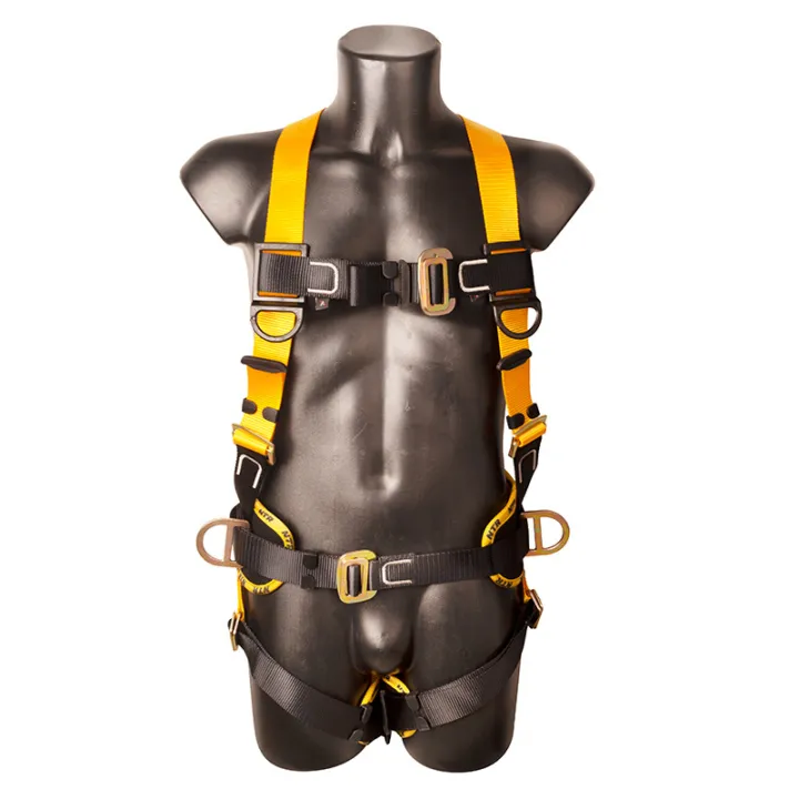 Universal Full Body Fall Protection Safety Harness With Dorsal D Ring Quick Release Buckle