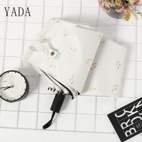 【Ink and green】 YADA CreativeMusical Note Umbrella Uv Sunny Amp; Rainy Folding Umbrella For Women Note DollYS677