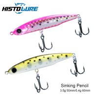 HISTOLURE 3.5g 5.4g 13.4g 17g Sinking Pencil Fishing Lure Minnow Freshwater Creek Wobbler Artificial Hard Plastic Trout Bait T