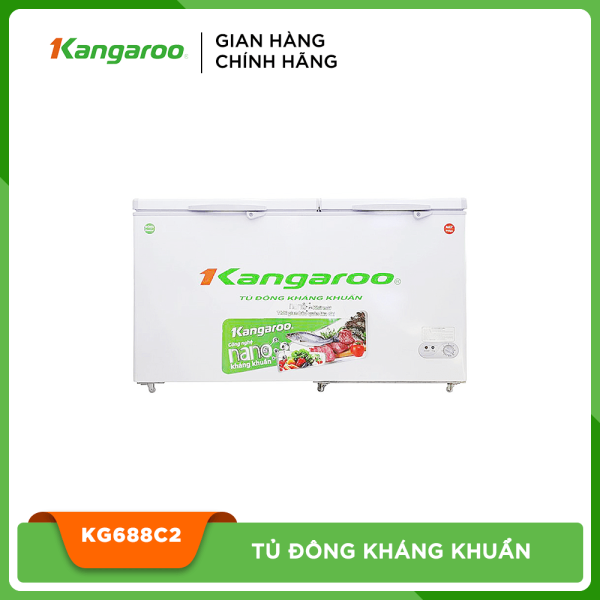 Tủ đông kháng khuẩn 2 ngăn 2 cánh Kangaroo KG688C2