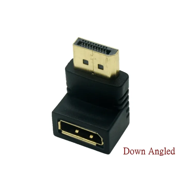 up-down-displayport-adapter-left-right-angled-dp-adapter-4k-60hz-2k-144hz-pass-through-90-degree-angle-displayport-1-2-converter