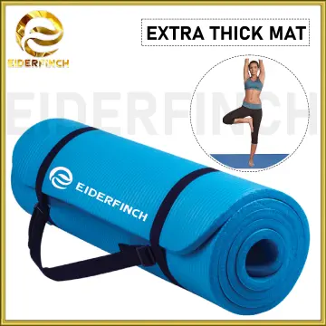 C9 Exercise Mat - 15mm Thick Yoga Mat, Workout Mat for Fitness, Yoga,  Pilates, Stretching & Floor Exercises for Women & Men