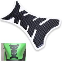 【cw】 Fishbone Carbon Fiber Motorcycle Gasoline Fuel Tank Pad Protector Decal Sticker Motorcycle Tank Pad for Honda Harley Yamaha !