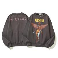 **Spot** Nirvana เสื้อสเวตเตอร์สําหรับ Unisex แขนยาวคอกลมทรงหลวม