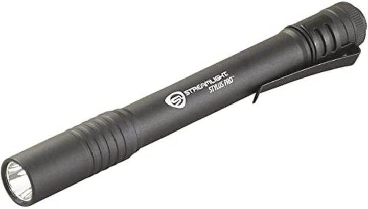 Đèn Led bút Streamlight 66118 Stylus Pro 100 lumen chính hãng kèm bao da,  màu đen. 